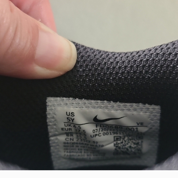 Nike Dunk Low Sneakers Black and White with Blue Swoosh With Crease Guards - Picture 3 of 11